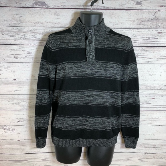 NWT urban pipeline black stripe sweater men’s XL - Picture 2 of 8